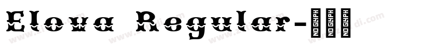 Elova Regular字体转换 Elova Regular字体转换